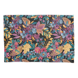 Housse D'oreillers Affaire mixte Floral Leaves Berry Watercolor