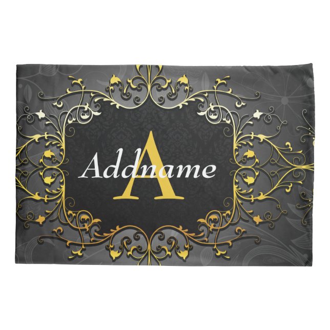 Housse D'oreillers Ajouter votre nom et votre initiale (Dos)