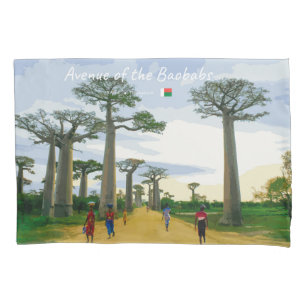 Housse D'oreillers Allée des Baobabs, Madagascar - Paysage