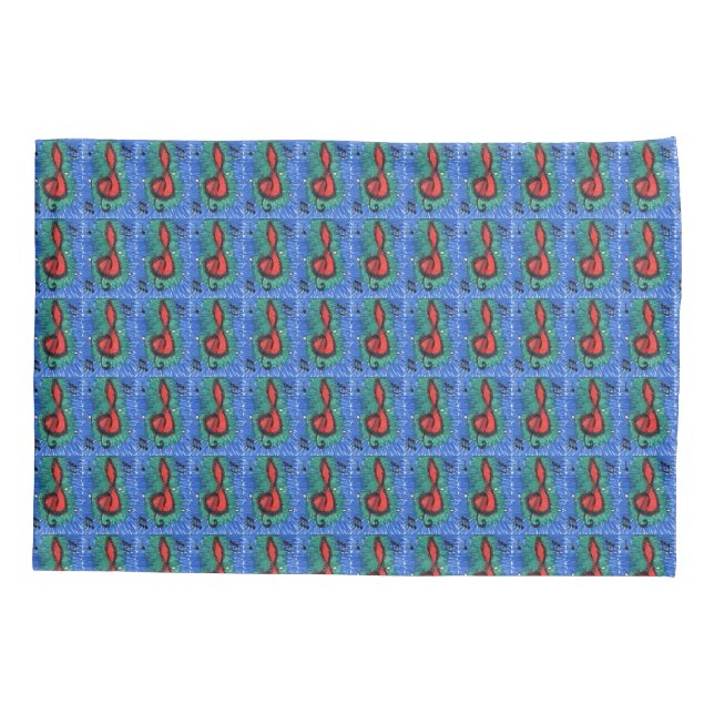 Housse D'oreillers Amateurs de musique notation musicale joyeux desig (Dos)