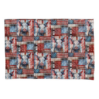 Housse D'oreillers American Pig Farm art populaire