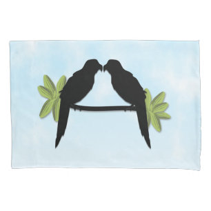 Housse D'oreillers Amour du perroquet