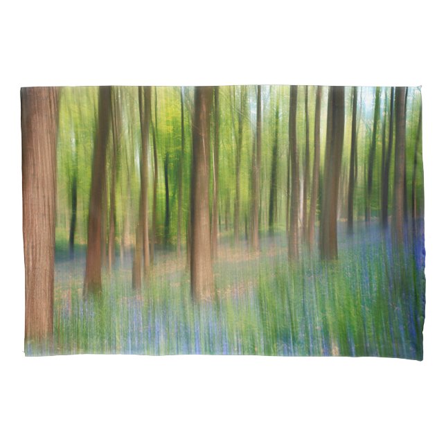 Housse D'oreillers Angleterre| Bluebell Oak Woodland au printemps (devant-gauche)