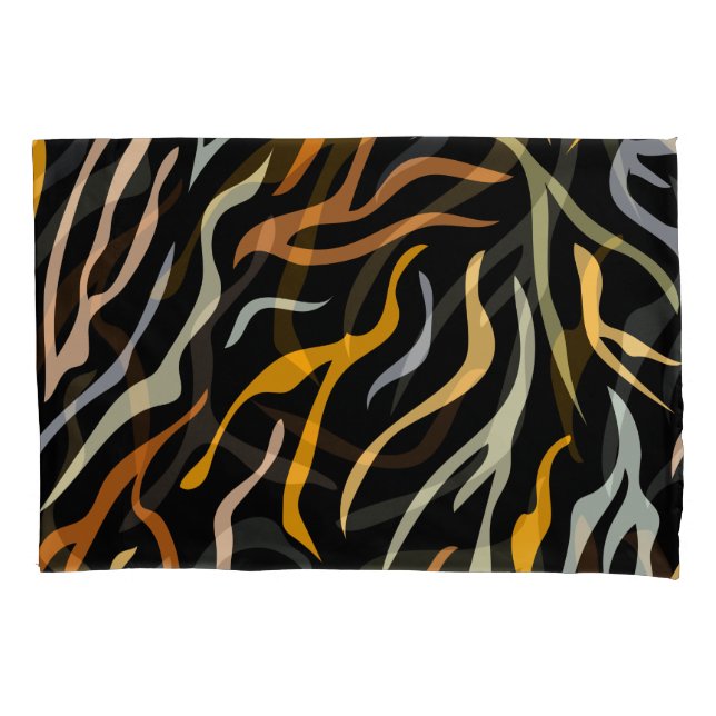 Housse D'oreillers Animal Motif couleur tigre (devant-gauche)