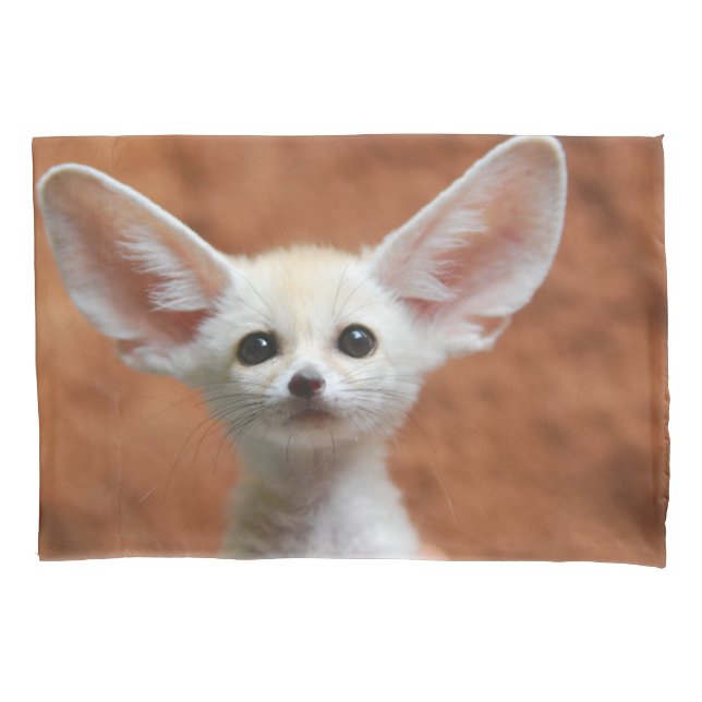 Housse D'oreillers Animaux de bébés cutest | Fennec Fox Pup (devant)