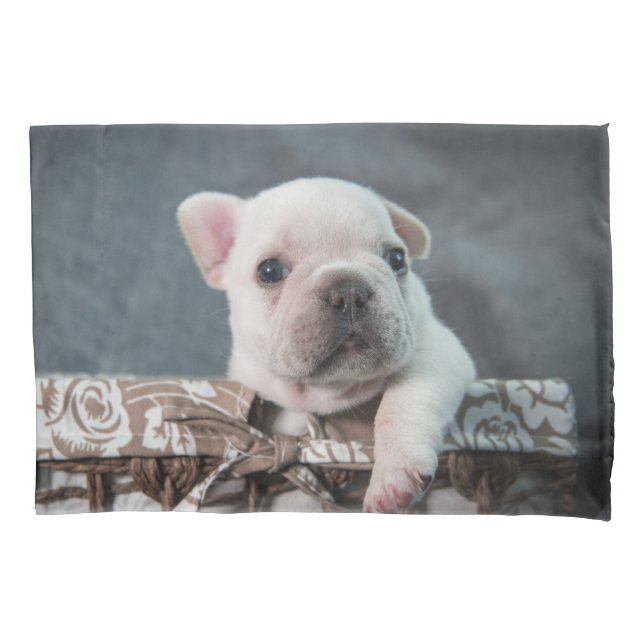 Housse D'oreillers Animaux de bébés cutest | French Bulldog (devant)