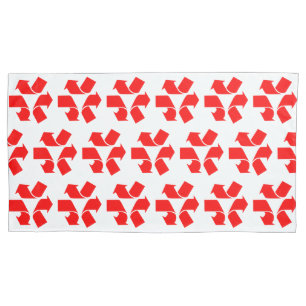 Housse D'oreillers Annuler le recyclage du symbole