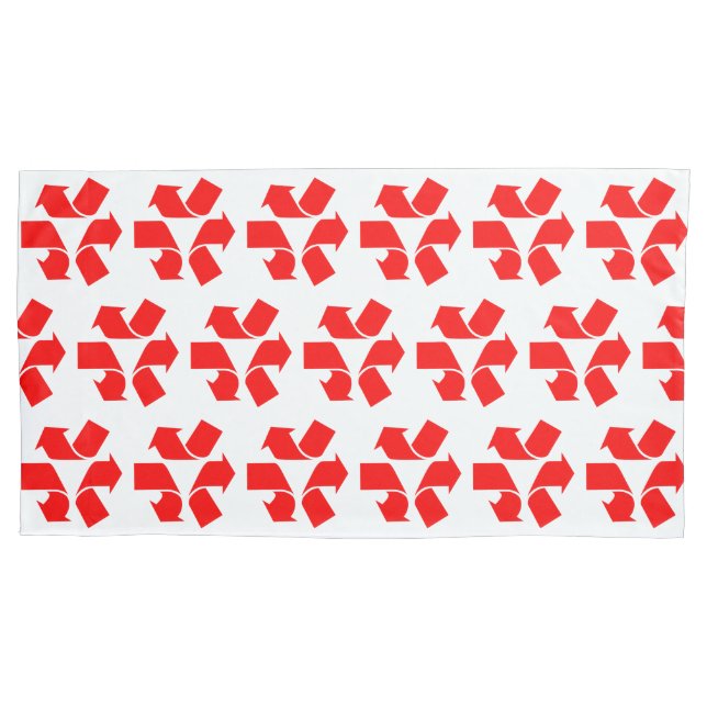 Housse D'oreillers Annuler le recyclage du symbole (devant-gauche)