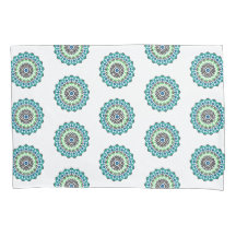 Aqua Mandala Motif Boho