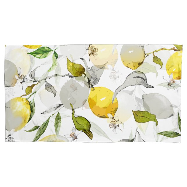Housse D'oreillers Aquarelle citrons 20 (devant)