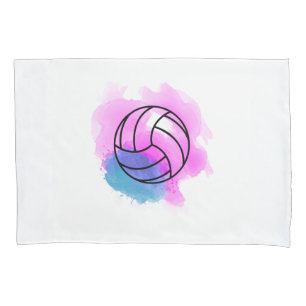 Housse D'oreillers Aquarelle de volleyball