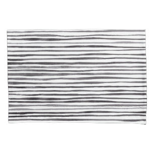 Housse D'oreillers Aquarelle moderne noir et blanc   