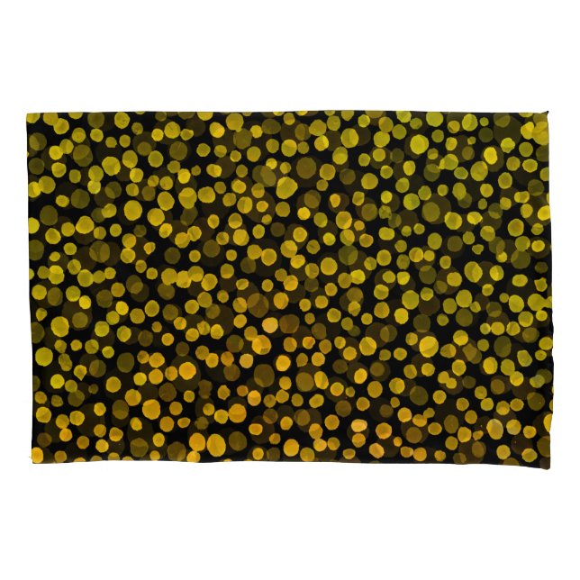 Housse D'oreillers Art Abstrait : Aquarelle Points Créatifs. (devant)