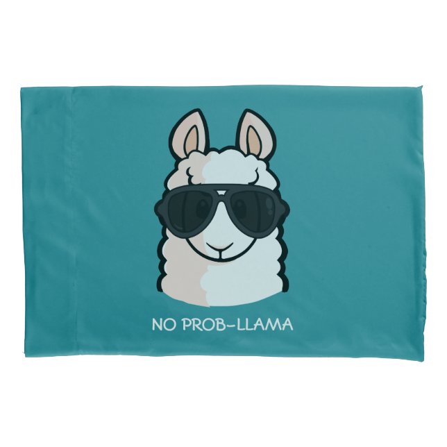 Housse D'oreillers Aucun Prob-Lama (devant)