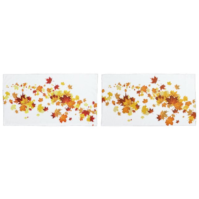 Housse D'oreillers Autumn Leaves Pilote Set (devant-Set)