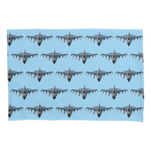 Housse D'oreillers Avion de chasse (devant-gauche)