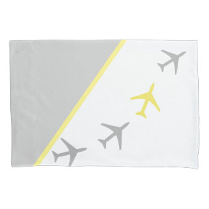 Housse D'oreillers Avion de piste funky Avion Pilote Vol