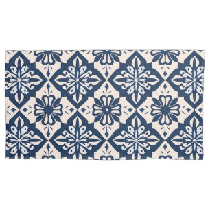 Housse D'oreillers Azulejo Portugais Bleu et Blanc