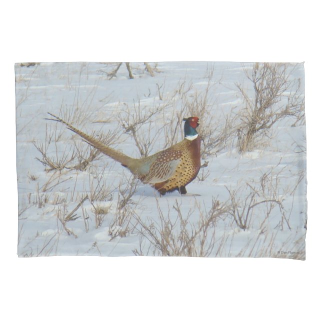 Housse D'oreillers B22 Faisant à cou cerf en neige (devant)