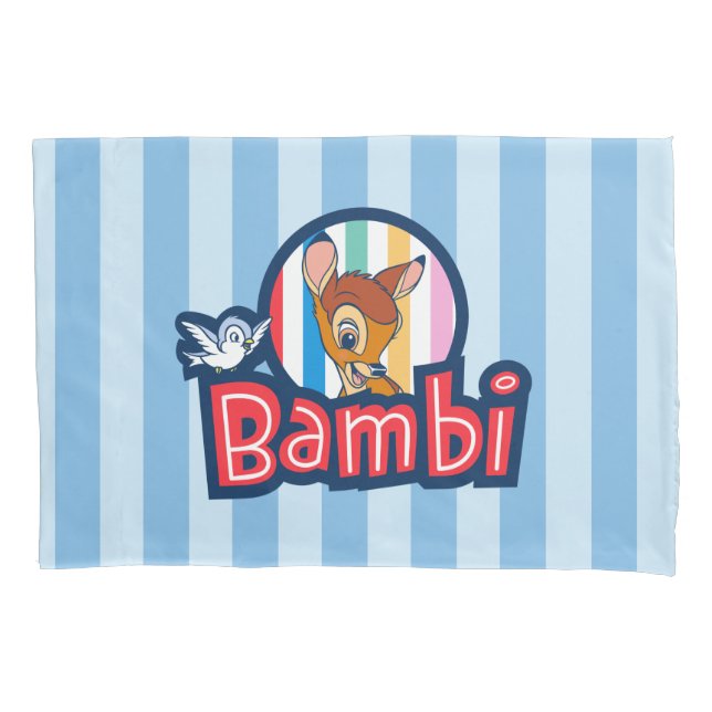 Housse D'oreillers Badge bambou rayé (devant)
