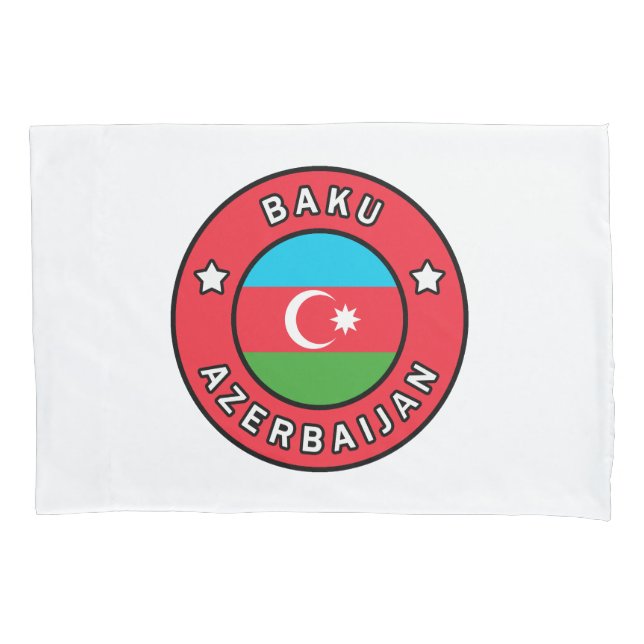 Housse D'oreillers Bakou Azerbaïdjan (devant)
