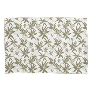Housse D'oreillers Bamboo on White Sheers - Seamless surface