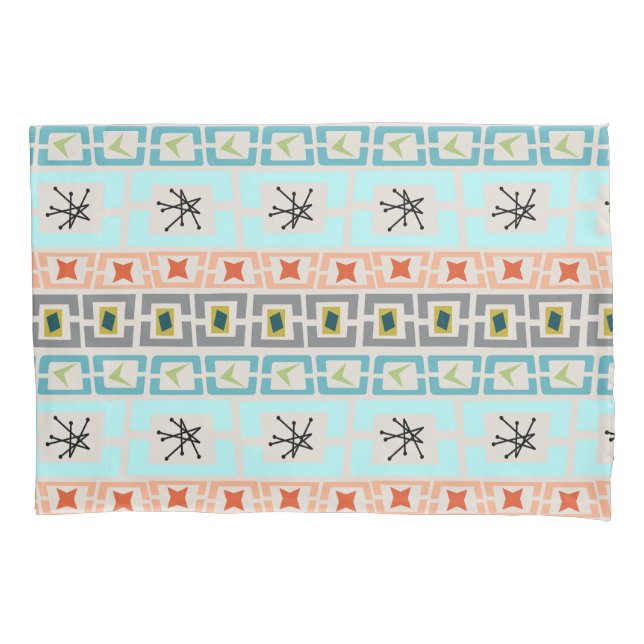 Housse D'oreillers Bandes du milieu du siècle (devant)