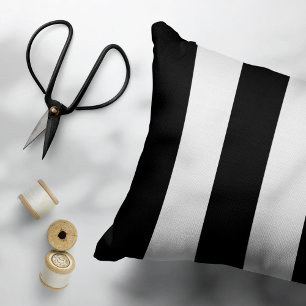 Housse D'oreillers Bandes noires et blanches, Motif rayé, Lignes