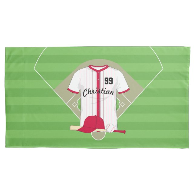 Housse D'oreillers Baseball de Cute (devant)