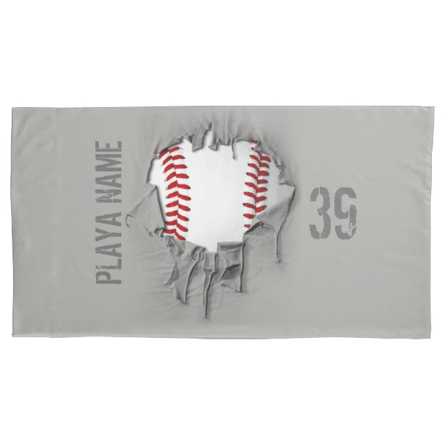 Housse D'oreillers Baseball tordu (devant)