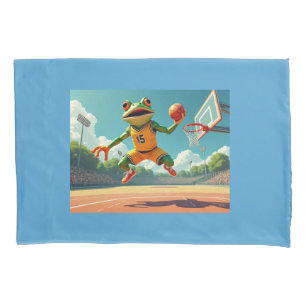 Housse D'oreillers Basketball Frog oreiller standard 2 côtés