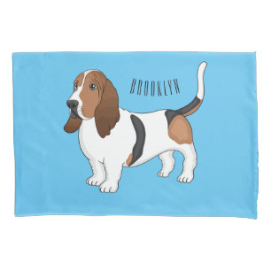 Housse D'oreillers Basset hound dessin de chien