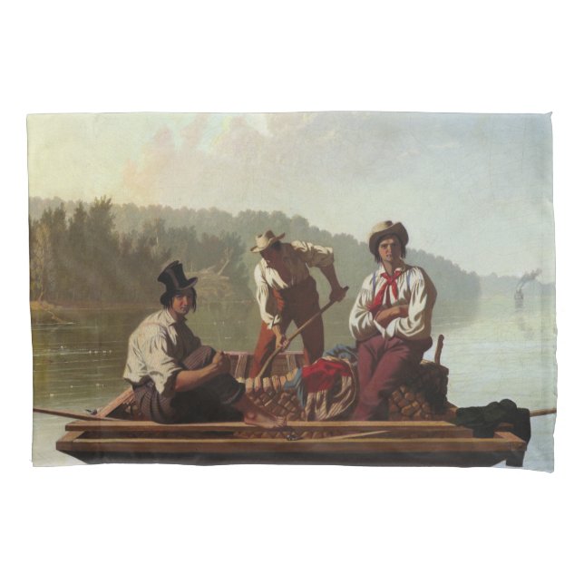 Housse D'oreillers Bateaux sur le Missouri (devant-gauche)