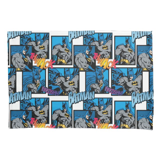 Housse D'oreillers Batman Knight FX - 30A Thwack/Motif Fwooshh (devant)
