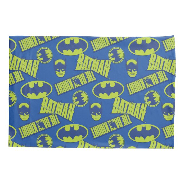 Housse D'oreillers Batman - Le Motif du Chevalier foncé (Dos)