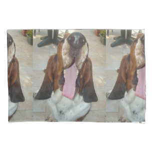 Housse D'oreillers baudrier basset_hound