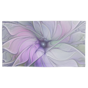 Housse D'oreillers Beauté étonnante Fleur d'art Abstrait fractal mode
