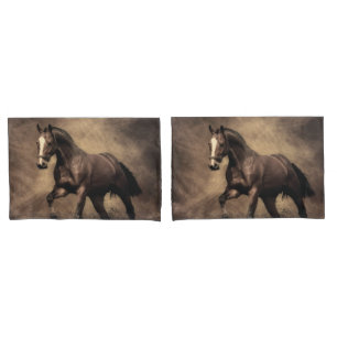 Housse D'oreillers Beautiful horse throw pillow