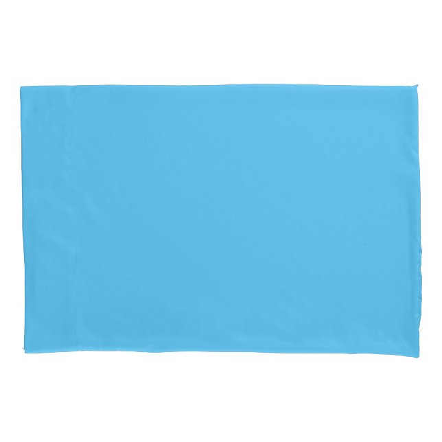 Housse D'oreillers Bébé Bleu Standard Taille Coussin Coque paire (devant-gauche)