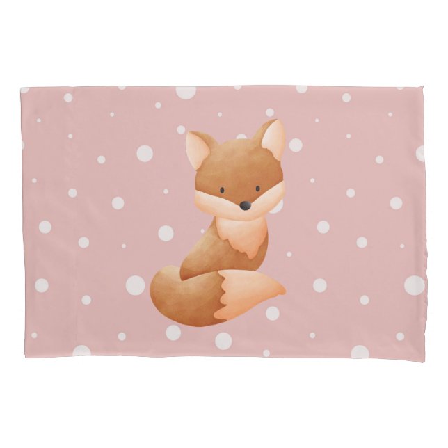 Housse D'oreillers Bébé mignon Fox été (devant)