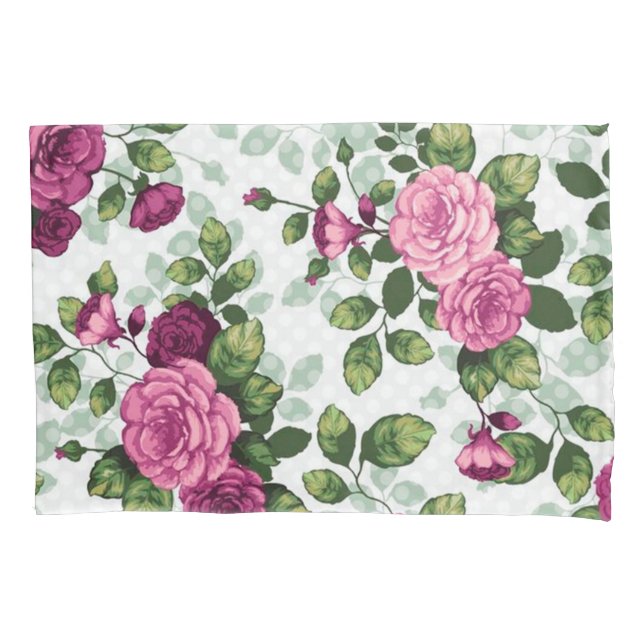Housse D'oreillers Belle florale violette moderne moderne (devant)