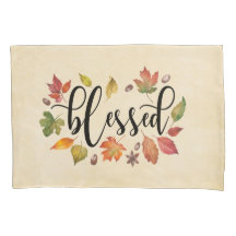 Béni En Calligraphie Noire Et Feuilles D'Automne