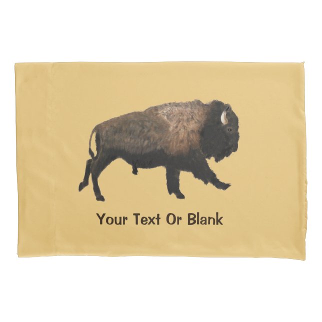 Housse D'oreillers Bison galopant (devant)