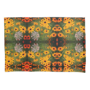 Housse D'oreillers Black Eyed Susan Flowers Abstrait Motif