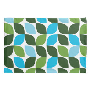 Housse D'oreillers Bleu, vert, cool, tendance, nature moderne abstrai
