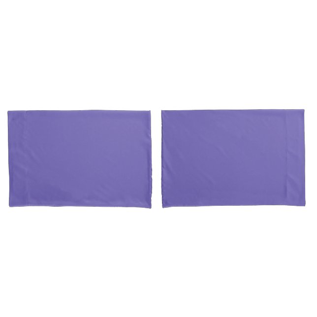 Housse D'oreillers Bleu-violet (Crayola) (couleur solide) (devant-Set)