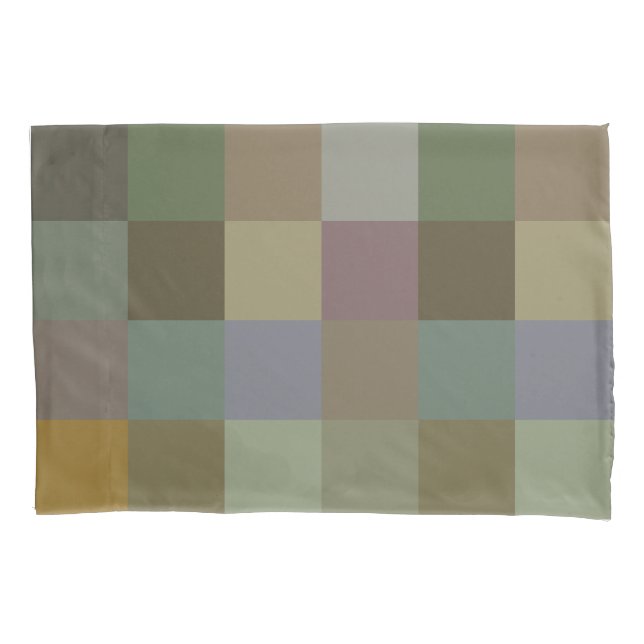 Housse D'oreillers Blocs et rayures en gras 1 oreiller (devant)