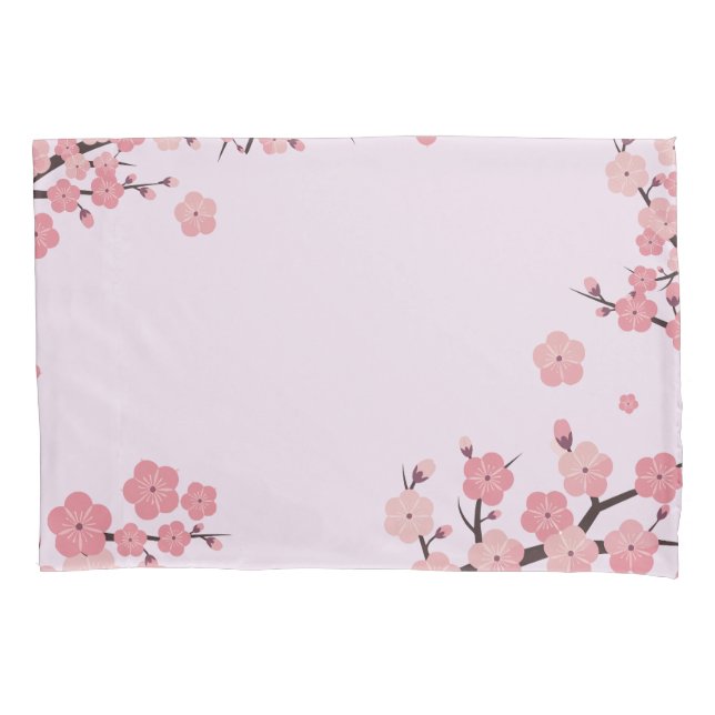 Housse D'oreillers Bloomed sakura flowers pillow case (devant)