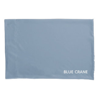 Housse D'oreillers Blue Crane bleu color