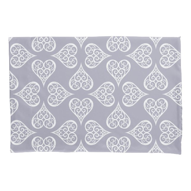 Housse D'oreillers Boho Damask Heart (devant-gauche)